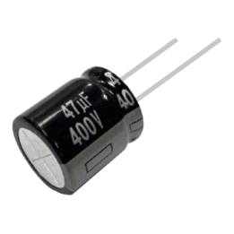 Condensatore elettrolitico 47 µF 400 V 105 °C lunga durata Ø16×25 mm THT Panasonic EE (confezione da 5 pz) – EEUEE2G470