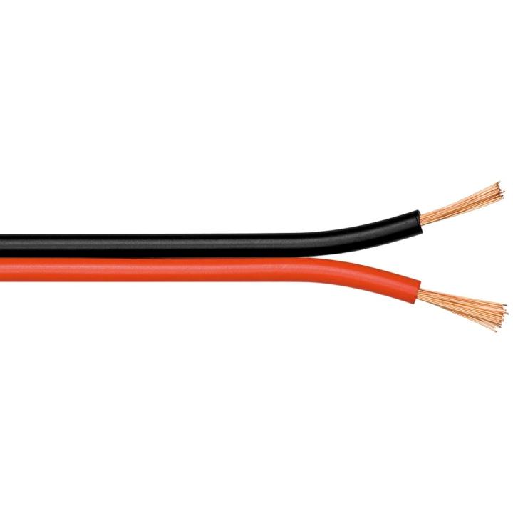Goobay speaker cable 2 x 0.5 mm² OFC, red/black, 10 m roll – 15089
