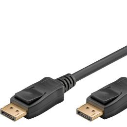 Cavo DisplayPort Goobay DP 2.0, 8K, 40 Gbit/s, 5 m, nero – 74746
