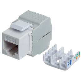 Frutto keystone RJ45 Cat6 UTP tooless, senza inseritore, bianco Intellinet – 167062