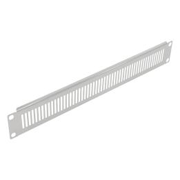 19" rack blank panel 2U, vented, grey RAL 7035, Techly – I-CASE BLANK-2V