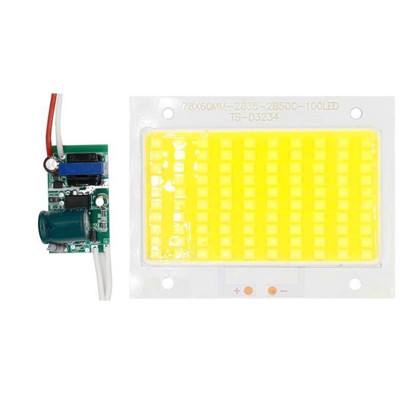 Chip led 50w SMD 2835 300mAh con driver 260v per faretti esterni alta luminosità