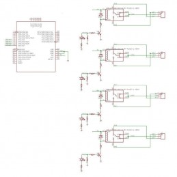 Scheda di espansione a 4 ch canali relè 5v shield relay TE315 per arduino