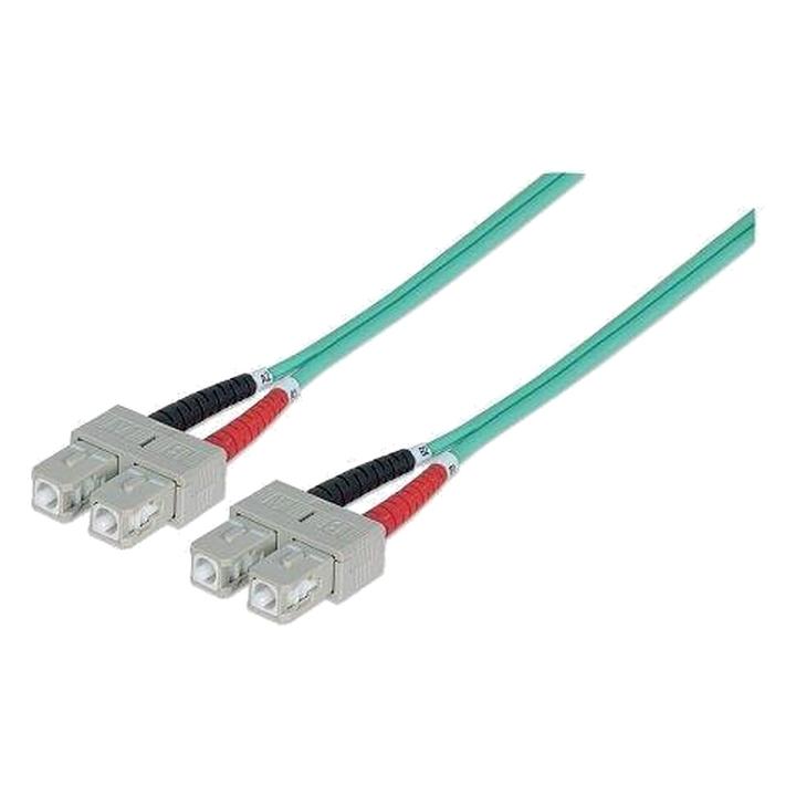 Fibre optic patch cord SC/SC duplex, multimode OM3 50/125, 5 m, Techly – ILWL D5-B-050/OM3