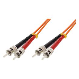 Fibre optic patch cord ST/ST duplex, multimode OM1 62.5/125, 5 m, Techly – ILWL D6-A-050