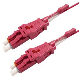Fibre optic patch cord LC/LC duplex uniboot, multimode OM4 50/125, 5 m, Techly – ILWL OM4U-LCLC-050TY