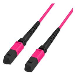 Fibre optic patch cord MTP-F/MTP-F, 12 fibres, type B, multimode OM4 50/125, 3 m