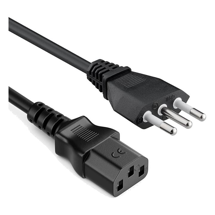 Power cable C13 female to Italian 3-pin plug 3 m, black, Manhattan – 333191