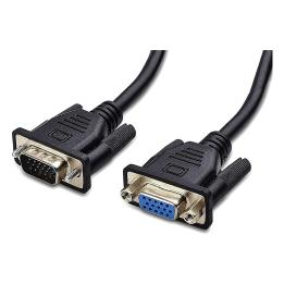 Prolunga VGA HD15 maschio/femmina schermata 30 AWG 7,5 m nera Manhattan – 309158