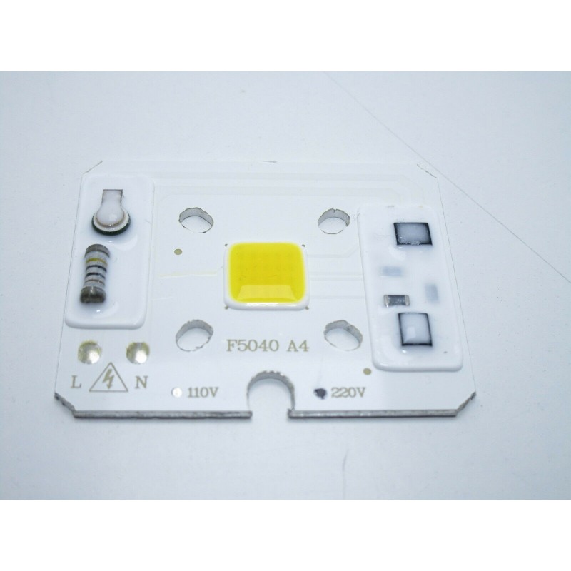 Chip led cob 10w con driver 220V integrato bianco freddo 1100lm 6000k per fari