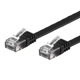 Cavo di rete patch piatto Cat. 6 UTP 10 m nero Techly – ICOC U6EB-FL-100BKT