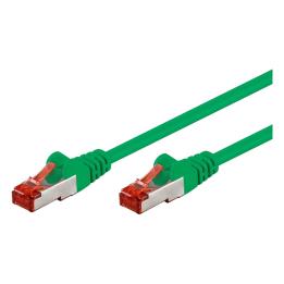 Cavo di rete patch Cat. 6 S/FTP LSZH 1,5 m verde Goobay – 95580