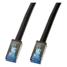 Cavo di rete patch da esterno Cat. 6A S/FTP 10 m nero LogiLink