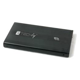 Box esterno in alluminio per HDD/SSD SATA 2,5 pollici USB 3.0 nero Techly – I-CASE SU3-25B