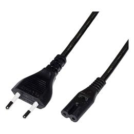 Cavo di alimentazione 2 poli spina Euro CEE 7/16 a IEC C7, 5 m nero Manhattan – 354516