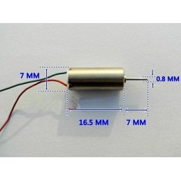 Micro motorino rc 716 3,7v 60.000rpm per robotica rc droni modellismo elicotteri