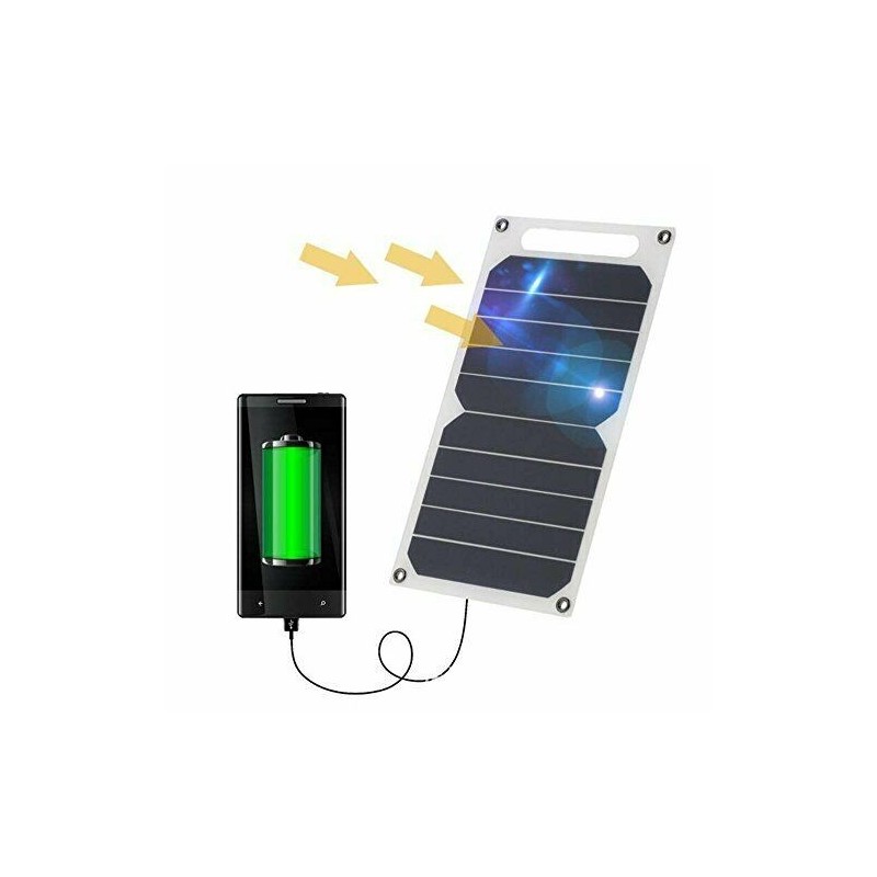 Pannello solare 5v 10w con porta usb waterproof IP64 caricabatterie solare 26x14