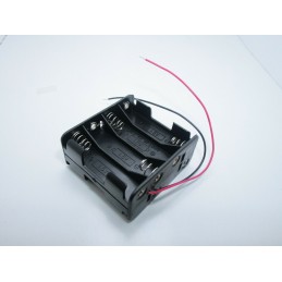 Portapile portabatterie clip contenitore per 8 pile batterie stilo AA da 1,5v