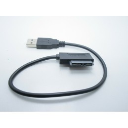 Convertitore adattatore da porta usb 2.0 a sata 7+6 13pin per lettore CD/DVD ROM