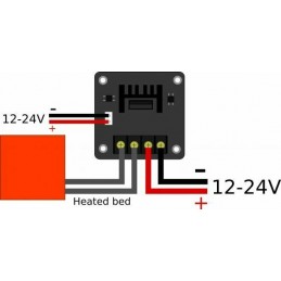 Scheda di espansione pcb con mosfet HA210N 12v 24v 25A per hot bed stampante 3D