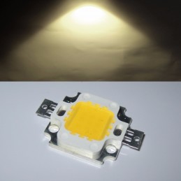 Chip led 10w watt 12V luce bianco caldo 3500k 12v per ricambio fari faretti