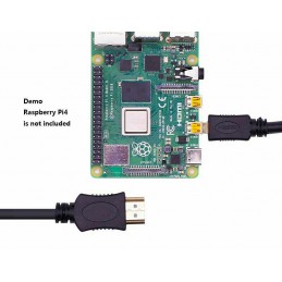 Cavo HDMI a micro hdmi 1.4 1,8mt 30 AWG placcato oro per Raspberry Pi 4B 4 hd tv