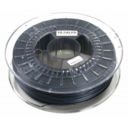 Bobina filamento PLA 1,75mm 700gr Nero metallico FiloAlfa 170-210°c stampante 3D