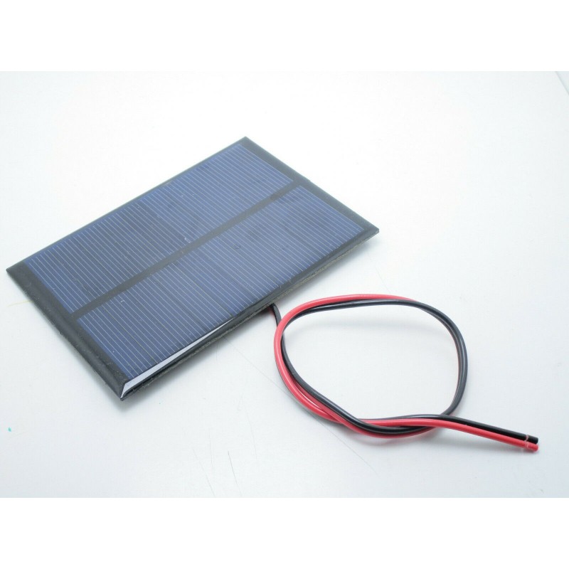 Mini pannello cella solare fotovoltaico 5v 200mA 1 watt con fili 100x70x50mm