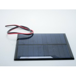 Mini pannello cella solare fotovoltaico 5v 200mA 1 watt con fili 100x70x50mm