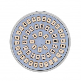 Lampadina led grow uv E27 54 diodi smd 2835 4w per crescita piante idroponica