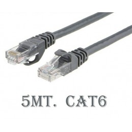 Cavo di rete LAN cat 6 5 metri per router ethernet internet modem utp rj45