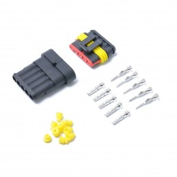 Kit connettore maschio femmina 5 pin IP65 impermeabile per auto barca moto