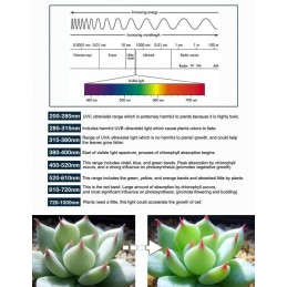 Striscia strip led smd 5050 grow UV per crescita piante idroponica bobina 5 mt