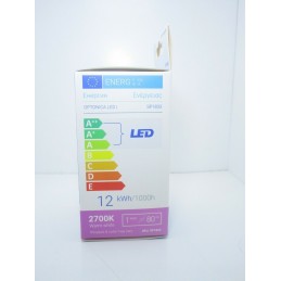 Lampada lampadina led E27 12W 220v A60 960lm 2700k goccia luce bianco caldo