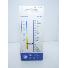 Lampada lampadina led E27 12W 220v A60 960lm 2700k goccia luce bianco caldo