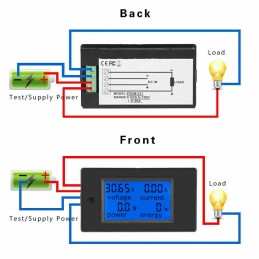 Misuratore di consumo elettrico voltmetro amperometro potenza DC 100V 20A PZEM31