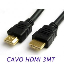 Cavo HDMI HDTV 3 metri per monitor tv pc video