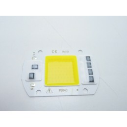 Chip led 50w 220v bianco caldo 60x40 3000k ricambo faretti fari esterni interni