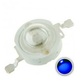 Chip led 1w watt blu 3,2-3,4v 455-460nm 15-25lm 10 pezzi alta luminosità