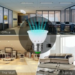 Lampadina uvc e27 5w per sanificazione ambienti batteri virus acari germicida