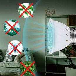 Lampadina uvc e27 5w per sanificazione ambienti batteri virus acari germicida