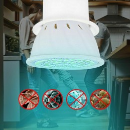 Lampadina uvc e27 5w per sanificazione ambienti batteri virus acari germicida