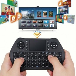 Mini tastiera wireless 2,4Ghz mouse touchpad per pc smart tv android console