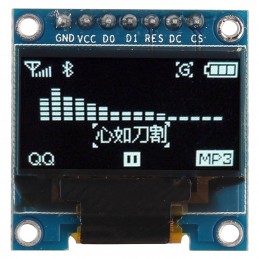 Modulo display oled i2c 0,96” 128X64 pixel punti bianco per Arduino tipo SSD136