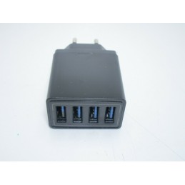 Caricatore usb Caricabatterie a parete muro 4 porte usb 5v 2A fastcharge