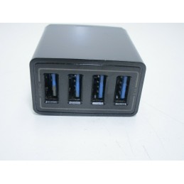 Caricatore usb Caricabatterie a parete muro 4 porte usb 5v 2A fastcharge