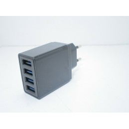 Caricatore usb Caricabatterie a parete muro 4 porte usb 5v 2A fastcharge