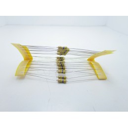 20pz Resistore resistenza strato di carbone tht 1/w 470Ω 470r 5% 0,25W Ø 2,3x6mm