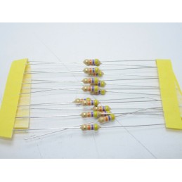 20pz Resistore resistenza strato di carbone tht 1/w 47kΩ 47K 5% 0,25W Ø 2,3x6mm