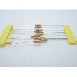 20pz Resistore resistenza strato di carbone tht 1/w 47kΩ 47K 5% 0,25W Ø 2,3x6mm